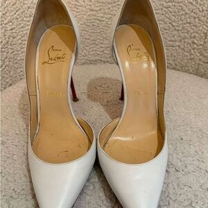 Christian Louboutin White Heels